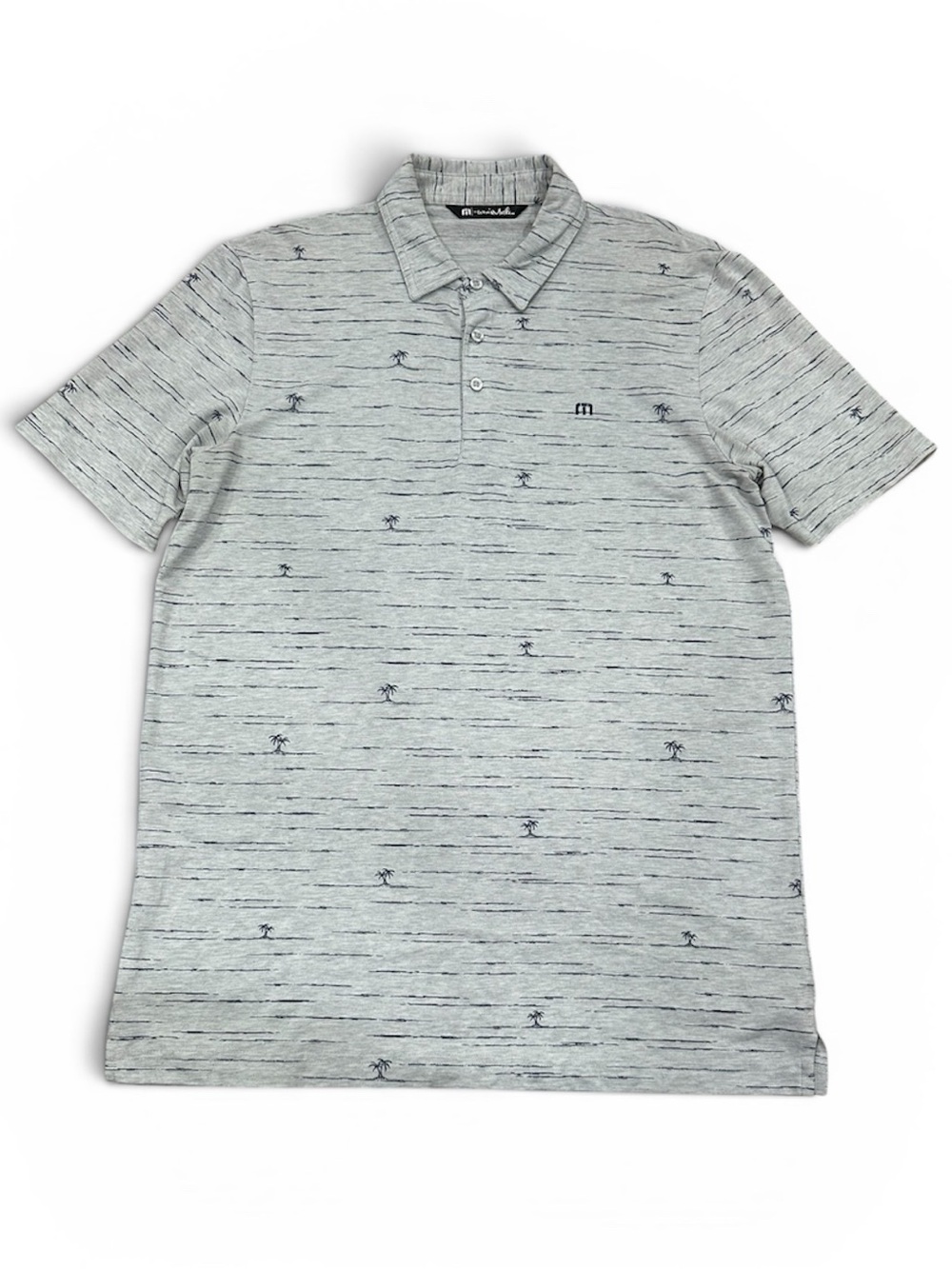 Travis Mathew Gray Golf Polo, Men’s Large